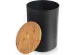 Orion | Cestino Per Il Bagno - 7 L - Nero - Con Coperchio - Igienico E Decorativo