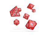Oakie Doakie Set Di Dadi Rpg In Marmo - Rosso, 7 Pezzi