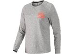 Alpinestars Stella Merino Ls Damen Fahrrad Jersey, Grau/Orange, Xs