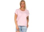T-Shirt Da Donna A Manica Corta Estiva, Rosa L