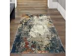 Tappeto Moderno Con Disegno Astratto | Facile Da Pulire | Multicolore Dimensioni - 80 X 150 Cm