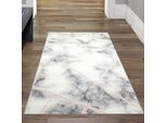 Tappeto Di Design Per Il Soggiorno, Motivo Marmo In Rosa Crema Dimensioni - 80 X 150 Cm