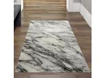 Tappeto Salotto Tappeto Effetto Marmo In Grigio Dimensioni - 80 X 150 Cm
