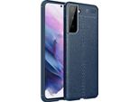 Samsung Galaxy S21 5G Case, Laimtop Lychee Texture Antiurto Antiscivolo Tpu Custodia Protettiva Per Galaxy S21 5G Blue