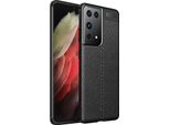 Samsung Galaxy S21 Ultra 5G Custodia, Laimtop Lychee Texture Antiurto Antiscivolo Custodia Protettiva In Tpu Per Galaxy S21 Ultra 5G Nero