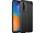 Huawei P Smart 2021 Custodia, Laimtop Lychee Texture Antiurto Antiscivolo Custodia Protettiva In Tpu Per Huawei P Smart 2021 Nero