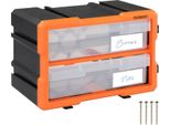 Monzana Box Portaminuterie Organizer Espandibile 4 Scomparti Contenitore Minuterie Utensili Officina