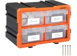 Monzana Box Portaminuterie Organizer Espandibile 8 Scomparti Contenitore Minuterie Utensili Officina