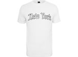 Mister Tee Maglietta New York Wording Tee Bianco-Xs