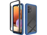 Samsung Galaxy A32 4G Custodia, Laimtop Trasparente Posteriore Tpu Bumper Custodia Per Samsung Galaxy A32 4G Blu Navy