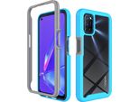 Oppo A52 / A72 / A92 4G Custodia, Copertura Posteriore Trasparente Ibrida, Robusto Paraurti In Tpu, Custodia Antiurto Per Oppo A52 / A72 / A92 4G Blu