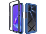 Oppo A52 / A72 / A92 4G Custodia, Copertura Posteriore Trasparente Ibrida, Robusto Paraurti In Tpu, Custodia Antiurto Per Oppo A52 / A72 / A92 4G Blu Navy