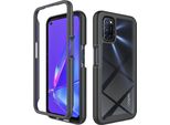 Oppo A52 / A72 / A92 4G Custodia, Copertura Posteriore Trasparente Ibrida, Robusto Paraurti In Tpu, Custodia Antiurto Per Oppo A52 / A72 / A92 4G Nero