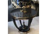 Casa Padrino Tavolino Barocco Nero/Oro - Tavolo In Legno Massiccio Fatto A Mano - Mobili Da Salotto Barocchi