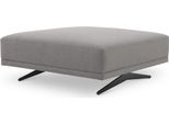 Casa Padrino Luxury Stool Grigio / Nero 108 X 108 X H. 41 Cm - Sgabello - Poggiapiedi - Mobili Soggiorno - Collezione Luxury