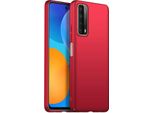 Huawei P Smart 2021 Custodia, Sottile Pc Opaco Anti-Impronte Protettive Per Huawei P Smart 2021 Rosso