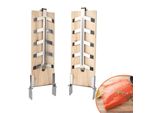 Vingo Tavola Per Grigliate Alla Fiamma Tavola Per Barbecue Tavola Per Affumicatura Tavola Per Grigliate Alla Fiamma Con Supporti Inclinabili In Acciaio Inox, Per Bbq