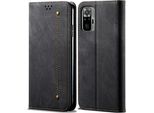 Custodia Redmi Note 10 4G/ Note 10S, Custodia In Pelle A Portafoglio Con Chiusura Magnetica E Supporto Per Xiaomi Redmi Note 10 4G/Note 10S Nero