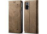 Custodia Redmi Note 10 4G/ Note 10S, Custodia In Pelle A Portafoglio Con Chiusura Magnetica E Supporto Per Xiaomi Redmi Note 10 4G/Note 10S Khaki
