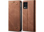 Custodia Oppo Realme 8 Pro, Custodia A Portafoglio In Pelle Con Chiusura Magnetica E Supporto Per Oppo Realme 8 Pro Marrone