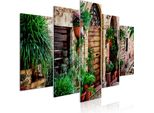 Quadri Su Tela 200X100 Cm B-B-0531-B-M Quadro Su Tela Non Tessuta 5 Pezzi Stampa D'arte Moderna Arte Murale Xxl Decorazione Murale Design Quadro Murale Fiori Toscana