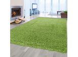 Tappeto Shaggy A Pelo Alto A Pelo Lungo Tappeto Da Salotto Con Motivo A Tinta Unita Verde Dimensioni - 160 X 230 Cm
