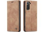Samsung Galaxy S21+ 5G Case, Laimtop Retro Custodia In Finto Cuoio Con Funzione Stand Custodia Protettiva Per Samsung Galaxy S21 Plus 5G Brown