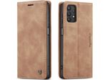 Custodia Samsung Galaxy A32 5G, Custodia Retrò In Finto Cuoio Con Funzione Stand Per Samsung Galaxy A32 5G Marrone
