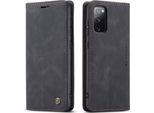 Samsung Galaxy S20 Fe Case, Retro Custodia In Finto Cuoio Con Funzione Stand Per Samsung Galaxy S20 Fe 5G Nero