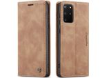 Samsung Galaxy S20+ Custodia, Laimtop Retro Custodia In Finto Cuoio Con Funzione Stand Custodia Protettiva Per Samsung Galaxy S20 Plus Marrone