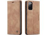 Samsung Galaxy S20 Fe Case, Laimtop Retro Custodia In Finto Cuoio Con Funzione Stand Custodia Protettiva Per Samsung Galaxy S20 Fe 5G Brown
