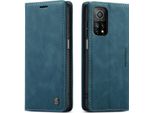 Xiaomi Mi 10T / Mi 10T Pro Case, Laimtop Retro Custodia In Finto Cuoio Con Stand Custodia Protettiva Per Xiaomi Mi 10T / Mi 10T Pro Blu