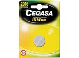 Cegasa Celle A Bottone Al Litio Cr 2016 3V Argento Argento Taglia Unica