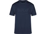 T-Shirt Con Logo Replay, Blu Scuro, S