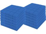 12 Pezzi Isolante Acustico Autoadesivo Blu Schiuma Acustica Piramidale 30X30X5 Cm