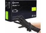 Mercator Medical Guanti Monouso Nitrylex, Neri, Nitrile, En 374, En 455, 100 Pz
