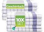Asciugamani Da Tè Sterzbachs In Cotone -Basic - Asciugamani Da Cucina 50X70 Cm - Set Di 10 - Asciugamani Da Cucina 170 Gsm - Asciugamani Da Cucina Asciutti - Asciugamani Da Tè Blu