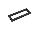 Doporro Staffa Reggimensola Rettangolare 40X15 Cm In Acciaio Inox Nero Supporto Da Parete Per Mensole Lavabi Portasciugamani Resistente E Facile Da Installare -WH01