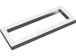 Doporro Staffa Reggimensola Rettangolare 45X15 Cm In Acciaio Inox Cromo Supporto Da Parete Per Mensole Lavabi Portasciugamani Resistente E Facile Da Installare -WH01