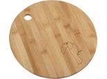Fackelmann Tagliere In Legno Di Bambù, Per Preparare E Servire, Ø24 Cm