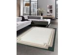 Tappeto Moderno Da Salotto Grigio Crema Dimensioni - 160X230 Cm