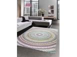 Tappeto Soggiorno Moderno Tappeto Arcobaleno A Pois Colorati Pastello Dimensioni - 160X230 Cm