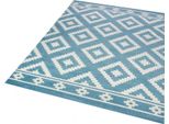 Tappeto Moderno Da Salotto Tappeto Marocchino Design Blu Bianco Dimensioni - 200 X 290 Cm