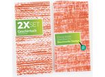 Asciugamani Da Tè Sterzbachs In Cotone - Batik Floreale - Asciugamani Da Cucina 50X70 Cm - Set Di 2 - Asciugamani Da Cucina 170 Gsm - Asciugamani Da Cucina Asciutti - Asciugamani Da Tè Rosa