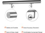 Corrimano In Acciaio Inox Karpal, Corrimano A Parete £¬100 Cm, Ringhiera Per Scale In Acciaio Inox Per Interni Ed Esterni