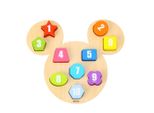 Tooky Toy Topolino Puzzle Numerico In Legno 24 Mesi 11 Pezzi