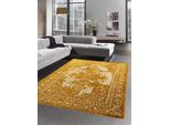 Tappeto Moderno E Classico Tappeto Orientale Da Salotto In Oro Argento Dimensioni - 80 X 250 Cm