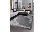 Tappeto Di Design Per Il Soggiorno Tappeto Ornamenti Glitter Crema Grigio Crema Dimensioni - 80X150 Cm