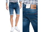 Mustang Herren, Pantaloncini Chicago Short, Slim Fit, W36, Blau, Kurze, Hosen,