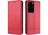 Laimtop Custodia In Pelle Per Samsung S21 Ultra 5G, Flip Cover Wallet Case Chiusura Magnetica Stand Custodia Protettiva Per Samsung Galaxy S21 Ultra 5G Rosa
